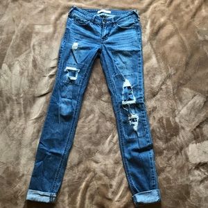 hollister ripped jeans